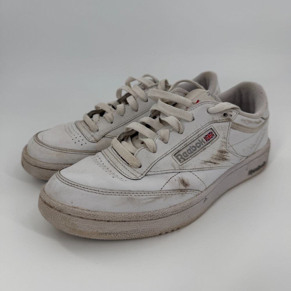 Reebok Classic Leather White Sneakers Men's 8 059503